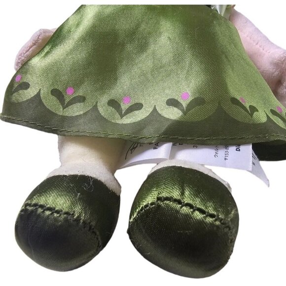 Disney Store Frozen Young Anna Plush Doll Green Dress Stuffed Toy Princess Girl - Picture 7 of 8